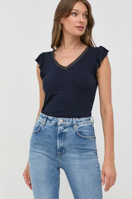 Γυναικεία Μπλούζες Μπλουζάκι Morgan ναυτικό μπλε - Image 4