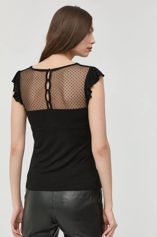 Γυναικεία Κοντομάνικο Μπλουζάκι Morgan μαύρο - Image 3