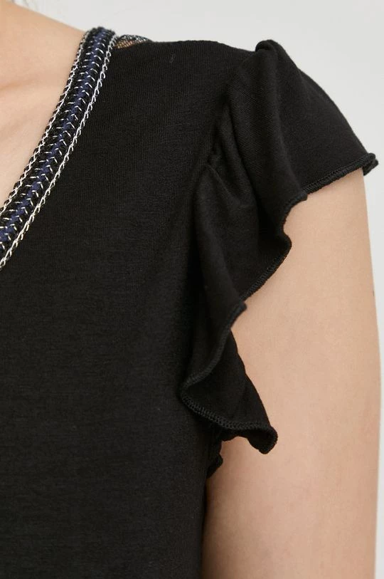 Γυναικεία Κοντομάνικο Μπλουζάκι Morgan μαύρο - Image 5