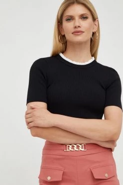 Γυναικεία Κοντομάνικο Μπλουζάκι Morgan μαύρο,