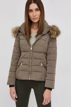 Γυναικεία Κοντά μπουφάν Μπουφάν με επένδυση από πούπουλα Morgan χρώμα: πράσινο
