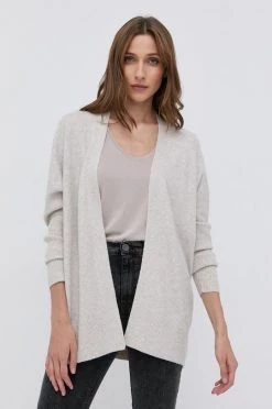 Γυναικεία Με φερμουάρ Ζακέτα από μίγμα μαλλιού Morgan γκρι