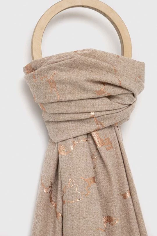 Γυναικεία Κασκόλ Μεγάλο κασκόλ Morgan μπεζ - Image 3