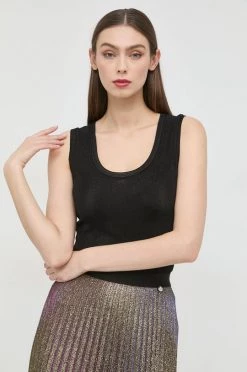 Γυναικεία Αμάνικος Top Morgan μαύρο