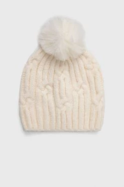 Γυναικεία Σκουφιά Σκουφί από μείγμα μαλλιού Morgan μπεζ,