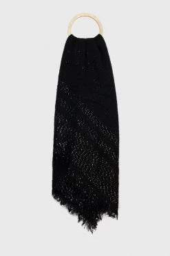 Γυναικεία Κασκόλ Μεγάλο κασκόλ Morgan μαύρο