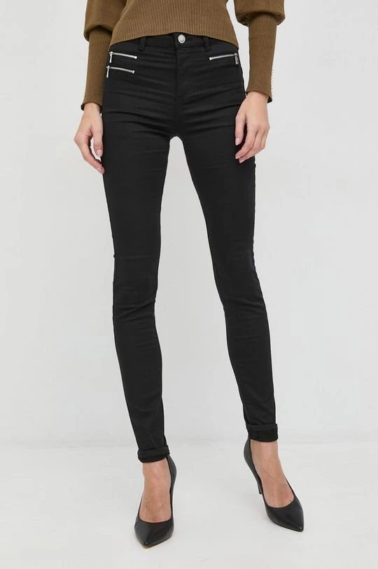 Γυναικεία Υφασμάτινα Παντελόνι Morgan μαύρο,