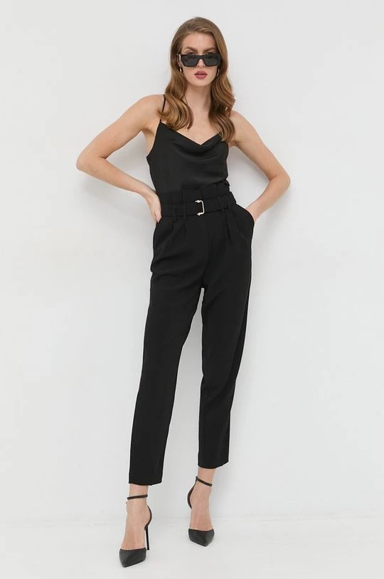 Γυναικεία Υφασμάτινα Παντελόνι Morgan μαύρο,