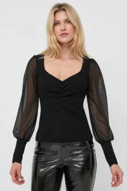 Γυναικεία Μπλούζες Μπλουζάκι Morgan μαύρο