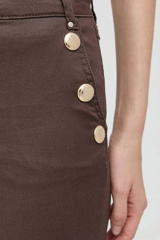 Γυναικεία Υφασμάτινα Παντελόνι Morgan καφέ, - Image 4