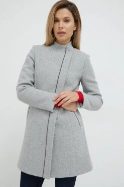 Γυναικεία Παλτά Μάλλινο παλτό Morgan γκρι,