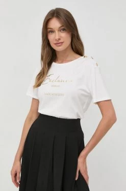 Γυναικεία Κοντομάνικο Μπλουζάκι Morgan άσπρο