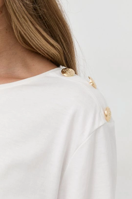 Γυναικεία Κοντομάνικο Μπλουζάκι Morgan άσπρο - Image 5