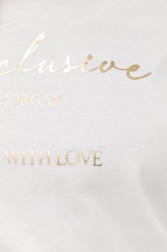 Γυναικεία Κοντομάνικο Μπλουζάκι Morgan άσπρο - Image 6