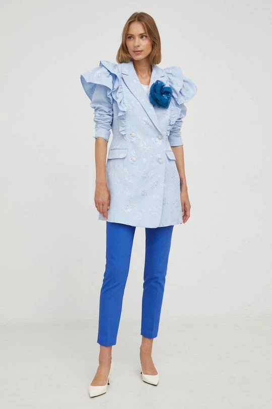 Γυναικεία Υφασμάτινα Παντελόνι Morgan μπλε - Image 2