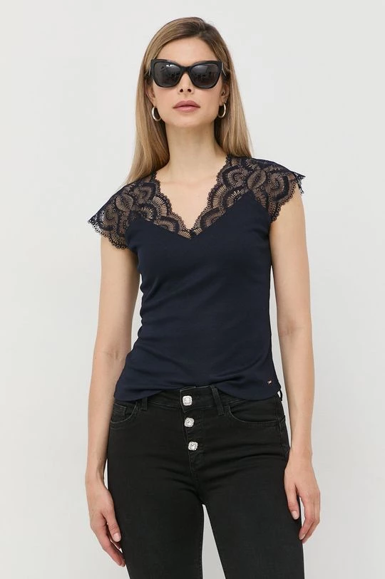 Γυναικεία Μπλούζες Μπλουζάκι Morgan ναυτικό μπλε - Image 4