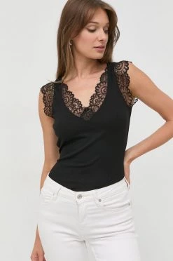 Γυναικεία Αμάνικος Top Morgan μαύρο