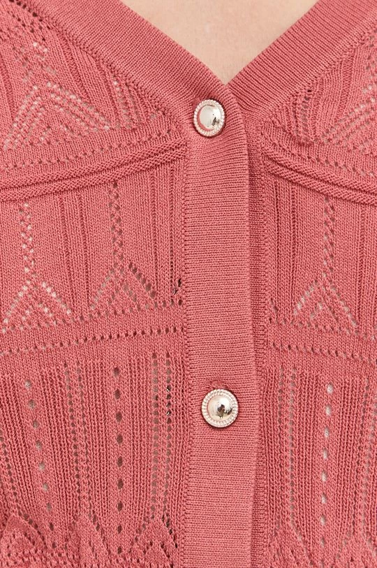 Γυναικεία Με φερμουάρ Πλεκτή ζακέτα Morgan ροζ - Image 5