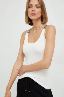 Γυναικεία Αμάνικος Top Morgan άσπρο