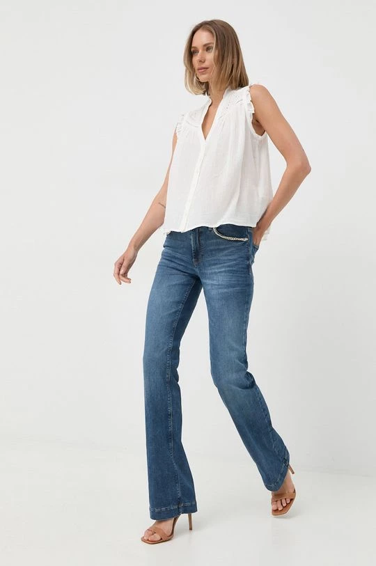 Γυναικεία Πουκάμισα Βαμβακερό πουκάμισο Morgan άσπρο - Image 2