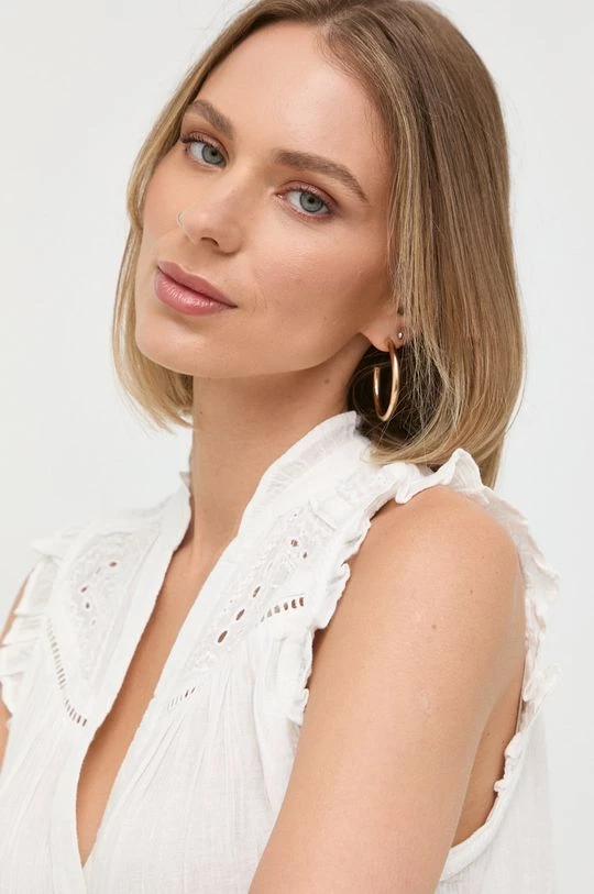 Γυναικεία Πουκάμισα Βαμβακερό πουκάμισο Morgan άσπρο - Image 4