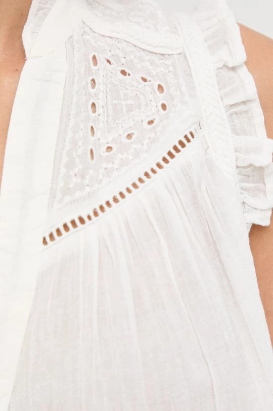 Γυναικεία Πουκάμισα Βαμβακερό πουκάμισο Morgan άσπρο - Image 5