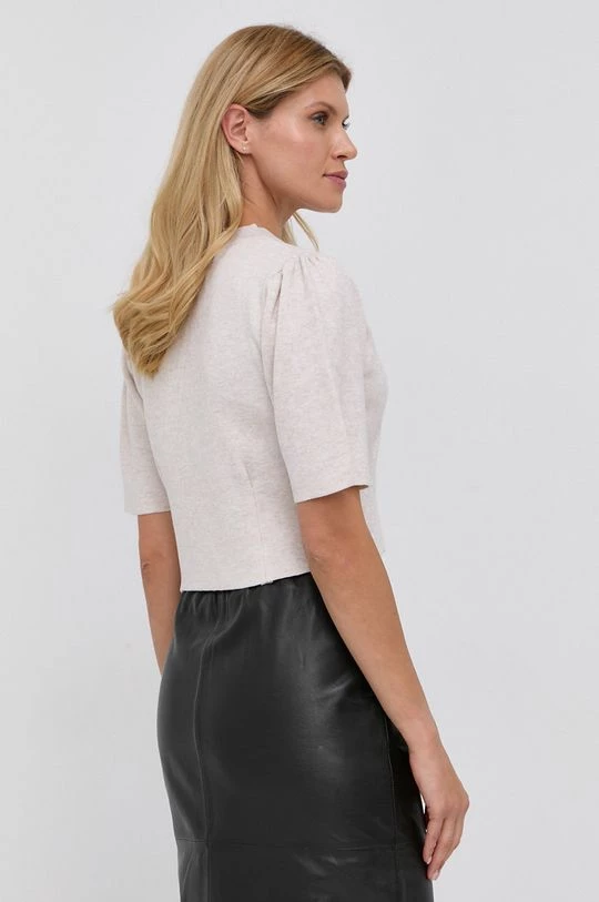 Γυναικεία Με φερμουάρ Ζακέτα από μίγμα μαλλιού Morgan χρώμα: μπεζ - Image 3