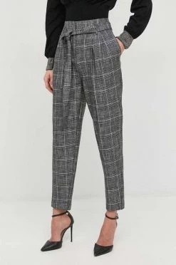 Γυναικεία Υφασμάτινα Παντελόνι Morgan γκρι,