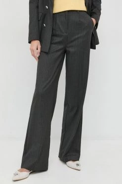 Γυναικεία Υφασμάτινα Παντελόνι Morgan X Iris Mittenaere γκρι