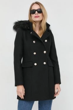 Γυναικεία Παλτά Μάλλινο παλτό Morgan μαύρο,