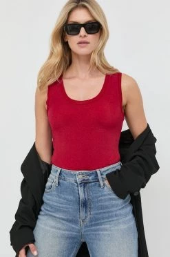 Γυναικεία Αμάνικος Top Morgan κόκκινο