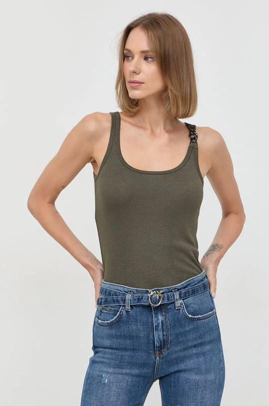 Γυναικεία Αμάνικος Top Morgan πράσινο