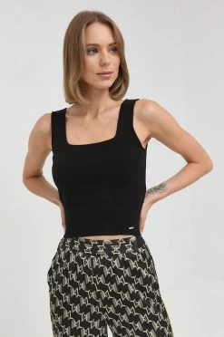 Γυναικεία Αμάνικος Top Morgan μαύρο