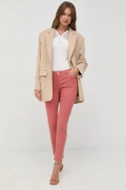 Γυναικεία Υφασμάτινα Παντελόνι Morgan πορτοκαλί,