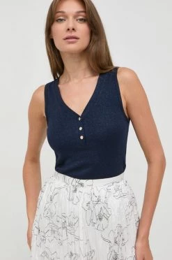 Γυναικεία Αμάνικος Μπλουζάκι Morgan ναυτικό μπλε