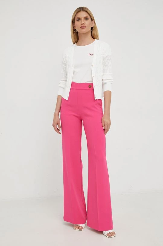 Γυναικεία Με φερμουάρ Πλεκτή ζακέτα Morgan άσπρο - Image 2