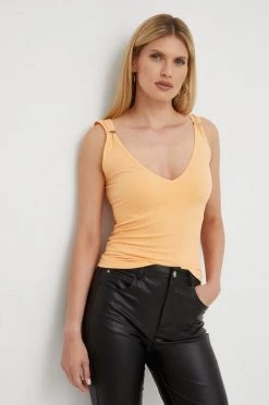 Γυναικεία Αμάνικος Top Morgan πορτοκαλί