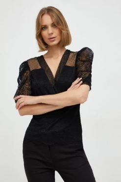 Γυναικεία Μπλούζες Μπλουζάκι Morgan μαύρο