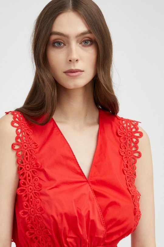 Γυναικεία Μπλούζες Μπλουζάκι Morgan κόκκινο - Image 4