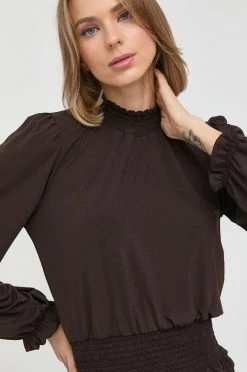 Γυναικεία Μπλούζες Μπλουζάκι Morgan καφέ