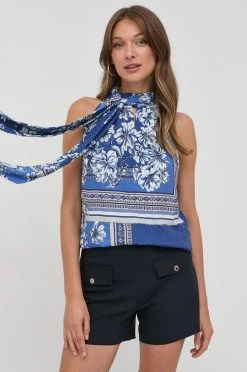 Γυναικεία Μπλούζες Μπλουζάκι Morgan μπλε