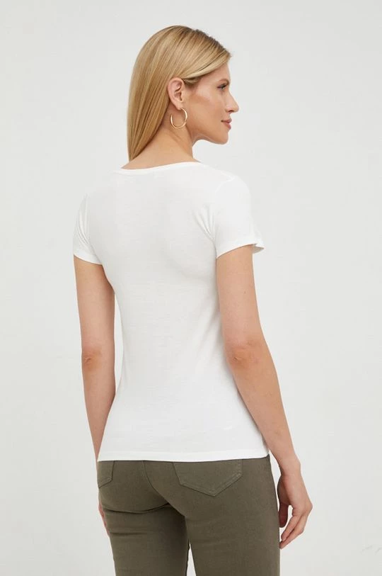 Γυναικεία Κοντομάνικο Μπλουζάκι Morgan άσπρο - Image 3