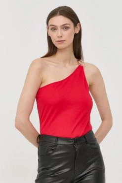 Γυναικεία Αμάνικος Top Morgan κόκκινο