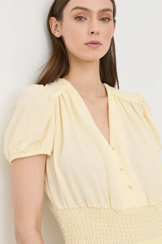Γυναικεία Μπλούζες Μπλουζάκι Morgan κίτρινο - Image 4