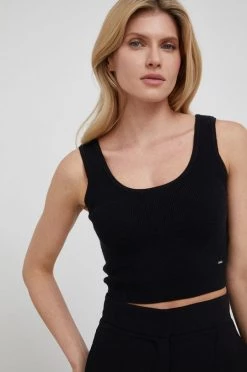 Γυναικεία Αμάνικος Top Morgan χρώμα: μαύρο,