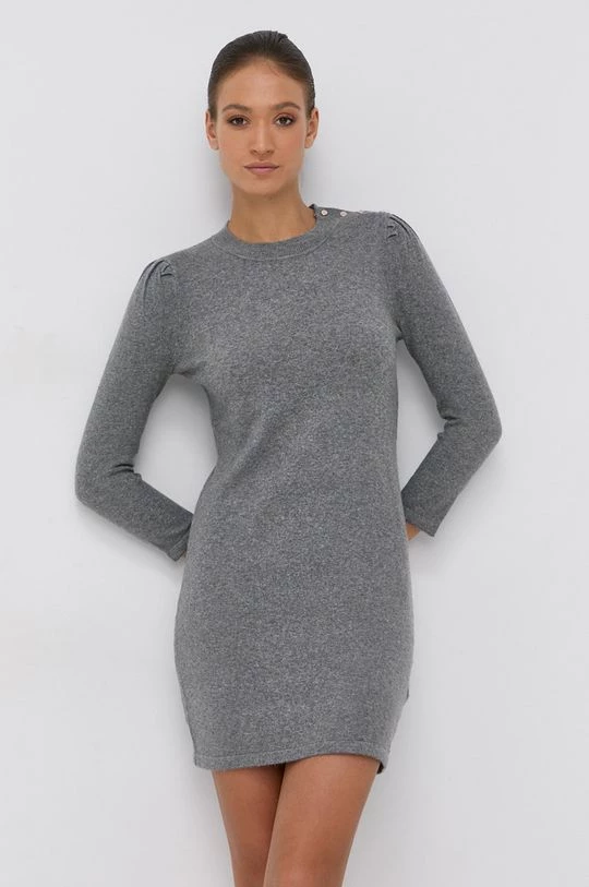 Γυναικεία Φορέματα Φόρεμα από μείγμα μαλλιού Morgan γκρι - Image 4