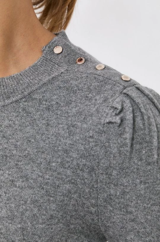 Γυναικεία Φορέματα Φόρεμα από μείγμα μαλλιού Morgan γκρι - Image 6