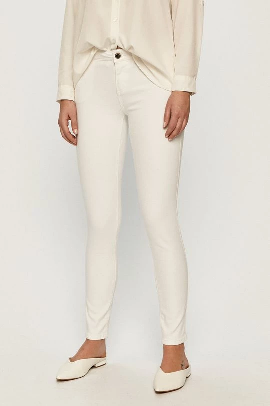 Γυναικεία Slim και Skinny Morgan - Тζιν παντελονι Petra λευκό