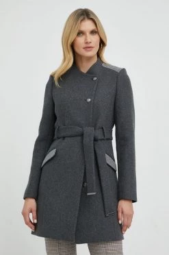 Γυναικεία Παλτά Μάλλινο παλτό Morgan γκρι,