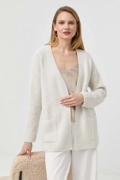 Γυναικεία Με φερμουάρ Ζακέτα από μίγμα μαλλιού Morgan μπεζ